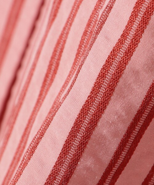 BEAMS HEART（ビームスハート）の「ストライプ柄 ドロスト ハーフスリーブシャツ（シャツ/ブラウス・レディース・サックスブルー/ピンク/ベージュ・FREE）」の22枚目の写真