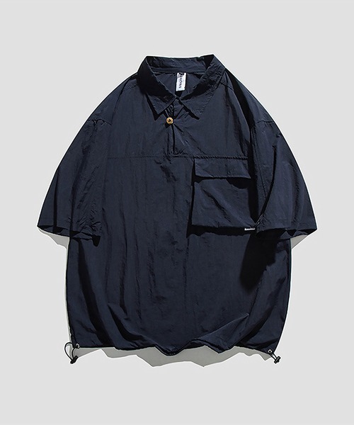 SBG（エスビー）の「SBG ドロストカジュアルシャツ（シャツ/ブラウス・メンズ・ブラウン/ネイビー・MEDIUM/LARGE）」の15枚目の写真