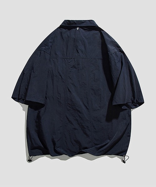 SBG（エスビー）の「SBG ドロストカジュアルシャツ（シャツ/ブラウス・メンズ・ブラウン/ネイビー・MEDIUM/LARGE）」の16枚目の写真