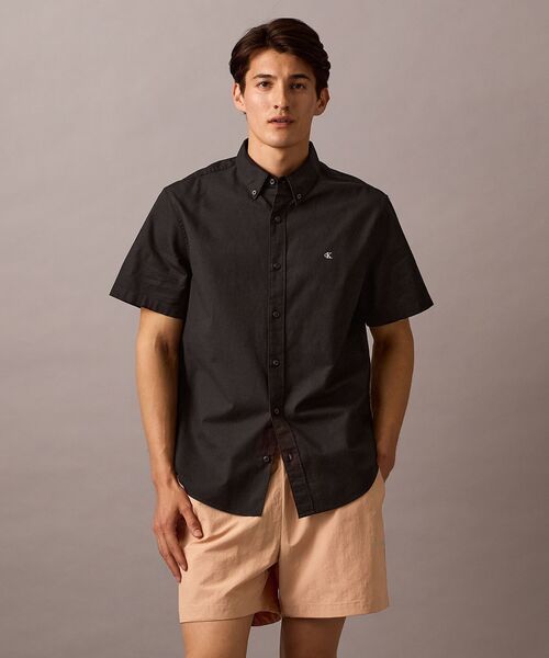 【即日＆匿名配送】カルバンクライン　ボクシーショート デニムシャツ Calvin Klein（カルバン・クライン）の「ボクシーショート