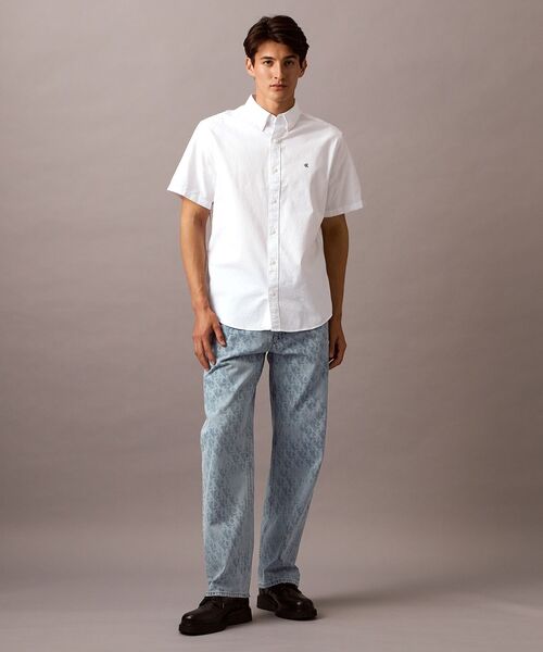 Calvin Klein（カルバン・クライン）の「クラシック オックスフォード シャツ（シャツ/ブラウス・メンズ・ホワイト/ブラック・M/S/XS）」の5枚目の写真