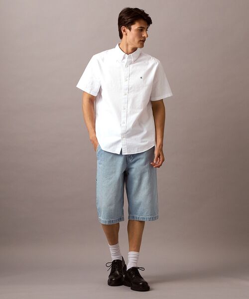 Calvin Klein（カルバン・クライン）の「クラシック オックスフォード シャツ（シャツ/ブラウス・メンズ・ホワイト/ブラック・M/S/XS）」の6枚目の写真