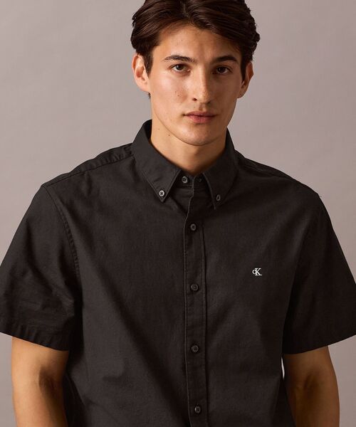カルバンクライン   切替シャツ ブラック×ネイビー サイズ：表記なし Calvin Klein (取寄) カルバンクライン メンズ ドレス シャツ