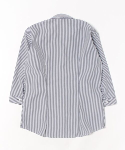 TOKYO SHIRTS（トウキョウシャツ）の「【超形態安定】 形態安定ノーアイロン スキッパー 7分袖ビジネスワイシャツ（ビジネスシャツ・レディース・ブルー・L/S/M/LL/XL）」の7枚目の写真