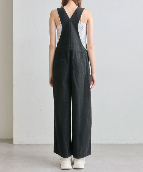 OLIVE des OLIVE（オリーブデオリーブ）の「【スタイルアップ叶う】レースタグ付きサロペット（サロペット/オーバーオール・レディース・オフホワイト/ブラック・FREE）」の12枚目の写真