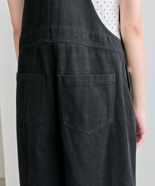 OLIVE des OLIVE（オリーブデオリーブ）の「【スタイルアップ叶う】レースタグ付きサロペット（サロペット/オーバーオール・レディース・オフホワイト/ブラック・FREE）」の18枚目の写真