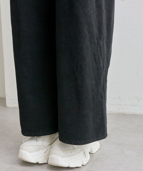 OLIVE des OLIVE（オリーブデオリーブ）の「【スタイルアップ叶う】レースタグ付きサロペット（サロペット/オーバーオール・レディース・オフホワイト/ブラック・FREE）」の19枚目の写真