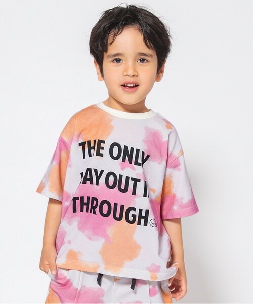 BREEZE（ブリーズ）の「【セットアップ可/ジュニア対応】タイダイTシャツ（Tシャツ/カットソー・キッズ・グリーン/ピンク/ブルー・80/90/100/110/120/130/140）」の2枚目の写真