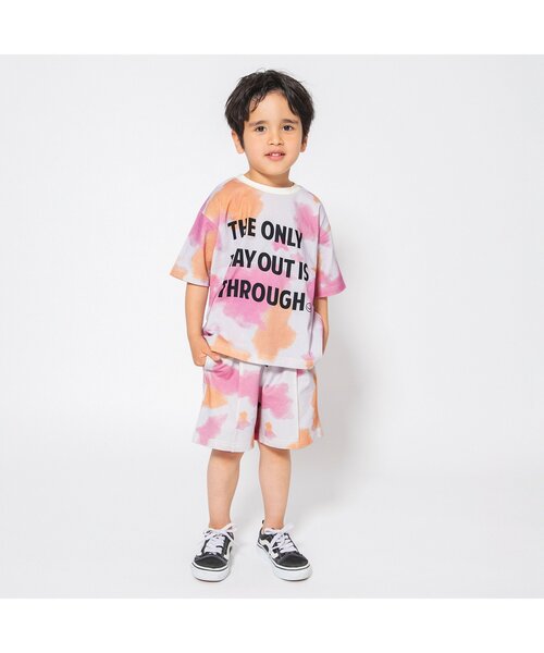 BREEZE（ブリーズ）の「【セットアップ可/ジュニア対応】タイダイTシャツ（Tシャツ/カットソー・キッズ・グリーン/ピンク/ブルー・80/90/100/110/120/130/140）」の4枚目の写真