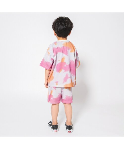 BREEZE（ブリーズ）の「【セットアップ可/ジュニア対応】タイダイTシャツ（Tシャツ/カットソー・キッズ・グリーン/ピンク/ブルー・80/90/100/110/120/130/140）」の5枚目の写真