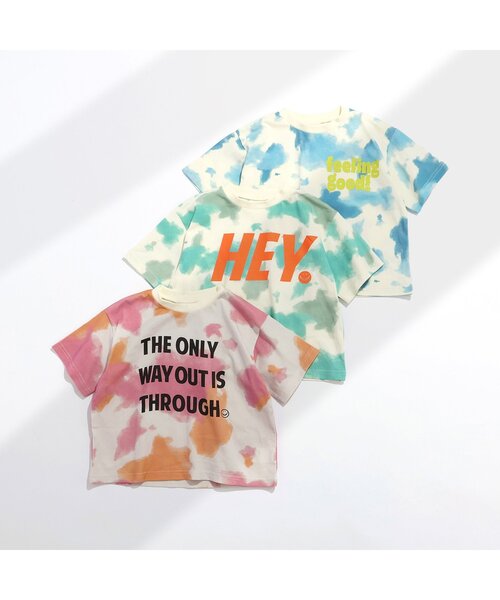 BREEZE（ブリーズ）の「【セットアップ可/ジュニア対応】タイダイTシャツ（Tシャツ/カットソー・キッズ・グリーン/ピンク/ブルー・80/90/100/110/120/130/140）」の6枚目の写真