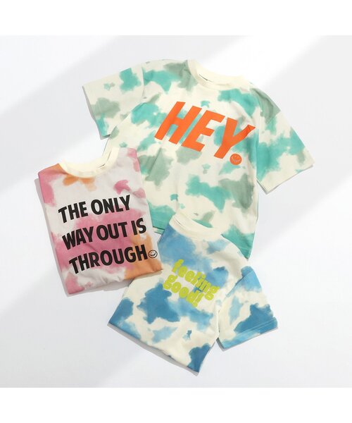 BREEZE（ブリーズ）の「【セットアップ可/ジュニア対応】タイダイTシャツ（Tシャツ/カットソー・キッズ・グリーン/ピンク/ブルー・80/90/100/110/120/130/140）」の7枚目の写真