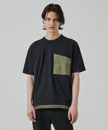 別注 DRAW CORD ZIP POCKET S/S TEE