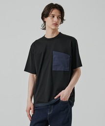 別注 DRAW CORD ZIP POCKET S/S TEE