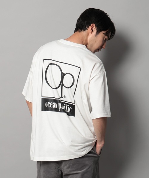 Ocean Pacific（オーシャンパシフィック）の「【Ocean Pacific(オーシャンパシフィック)】別注ロゴTシャツ（Tシャツ/カットソー・メンズ・ホワイト/ブラック・MEDIUM/LARGE）」の7枚目の写真