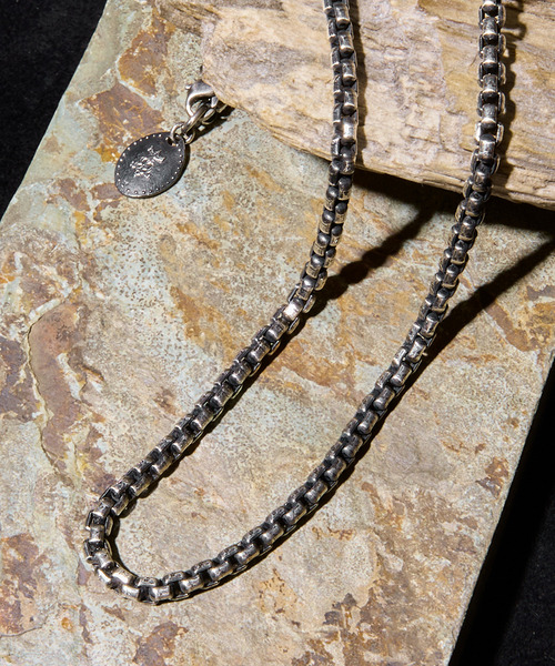 Square Block Chain HARIM ハリム / SQUARE BLOCK CHAIN SHORT NECKLACE シルバー925スクエアブロックチェーンショート ...