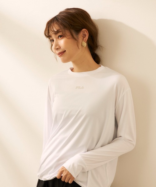 FILA(フィラ)の「ラッシュガード付き 4点セット水着(水着・レディース・ホワイト/ブラック/ブルー/ベージュ/ブラウン・LARGE/X-LARGE/XX-LARGE/MEDIUM)」の22枚目の写真