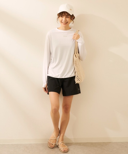 FILA(フィラ)の「ラッシュガード付き 4点セット水着(水着・レディース・ホワイト/ブラック/ブルー/ベージュ/ブラウン・LARGE/X-LARGE/XX-LARGE/MEDIUM)」の16枚目の写真