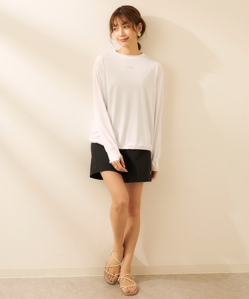 FILA(フィラ)の「ラッシュガード付き 4点セット水着(水着・レディース・ホワイト/ブラック/ブルー/ベージュ/ブラウン・LARGE/X-LARGE/XX-LARGE/MEDIUM)」の7枚目の写真