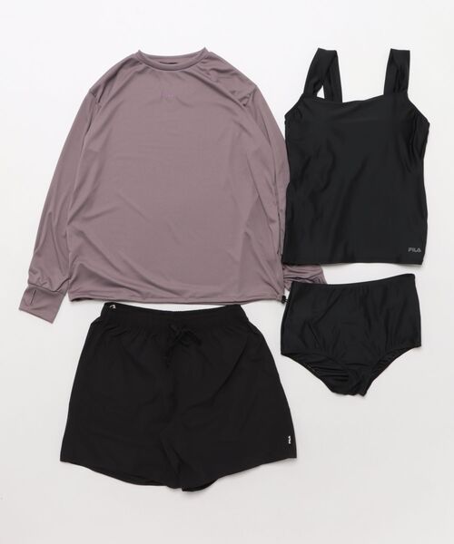 FILA(フィラ)の「ラッシュガード付き 4点セット水着(水着・レディース・ホワイト/ブラック/ブルー/ベージュ/ブラウン・LARGE/X-LARGE/XX-LARGE/MEDIUM)」の11枚目の写真
