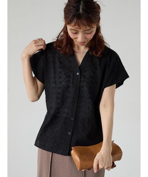 ブラウス シャツ シフリー刺繍ブラウス レディース セール】シフリー刺繍ブラウス（シャツ/ブラウス）｜allureville