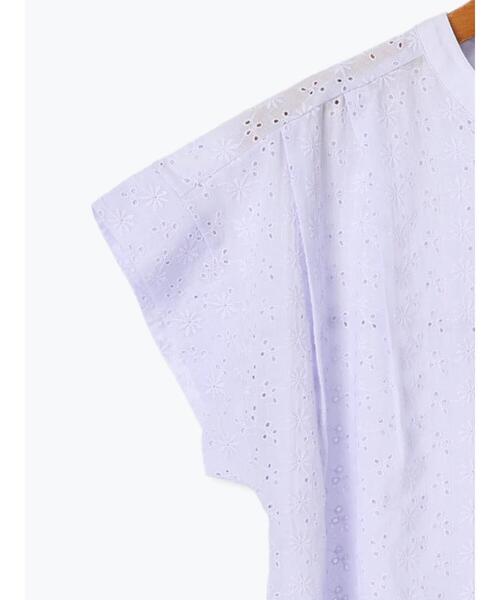 Lugnoncure（ルノンキュール）の「シフリー刺繍前開きブラウス（シャツ/ブラウス・レディース・ラベンダー/オフホワイト/チャコールグレー/ブラック・F）」の19枚目の写真