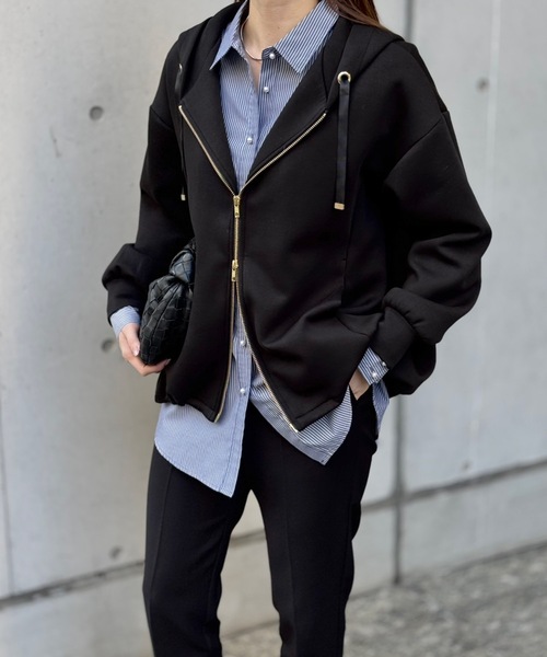 ダンボールドロストフレアヘムパーカー Emma Taylor│STYLEDOOR