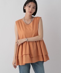 LOWRYS FARM | ペプラムチュニックノースリーブ　573101(Tシャツ/カットソー)