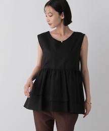 LOWRYS FARM | ペプラムチュニックノースリーブ　573101(Tシャツ/カットソー)