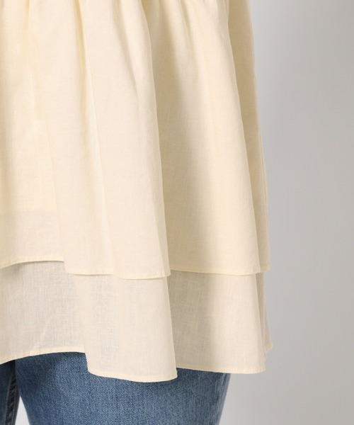 LOWRYS FARM(ローリーズファーム)の「ペプラムチュニックノースリーブ 573101(Tシャツ/カットソー・レディース・オレンジ/ブラック/アイボリー・FREE)」の12枚目の写真