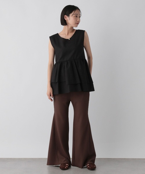 LOWRYS FARM(ローリーズファーム)の「ペプラムチュニックノースリーブ 573101(Tシャツ/カットソー・レディース・オレンジ/ブラック/アイボリー・FREE)」の18枚目の写真