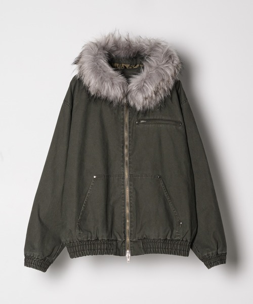 AIVER（アイバー）の「AIVER　ダックパーカーブルゾン（ブルゾン・メンズ・カーキ/ブラック/グレー・LARGE/MEDIUM/SMALL）」の5枚目の写真