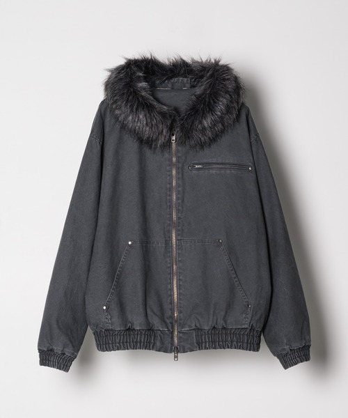 AIVER（アイバー）の「AIVER　ダックパーカーブルゾン（ブルゾン・メンズ・カーキ/ブラック/グレー・LARGE/MEDIUM/SMALL）」の4枚目の写真