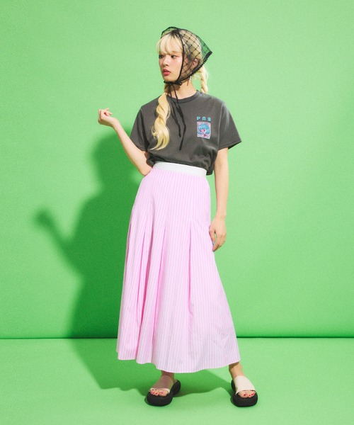 PUNYUS(プニュズ)の「Cat Girl Tシャツ(Tシャツ/カットソー・レディース・ホワイト/ピンク/スミクロ・1/2/4/3)」の19枚目の写真