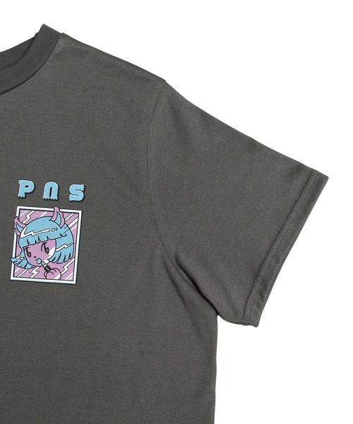 PUNYUS(プニュズ)の「Cat Girl Tシャツ(Tシャツ/カットソー・レディース・ホワイト/ピンク/スミクロ・1/2/4/3)」の22枚目の写真