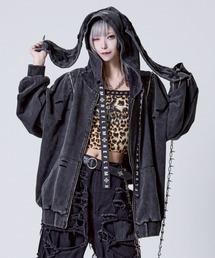 トップス REFLEM Parker(FreeSize) ACRO TOKYO][REFLEM] Sheer Tattoo-Style Top