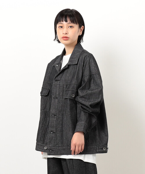 Purple&Yellow（パープルアンドイエロー）の「ライトオンスデニムＧジャン（ブルゾン・メンズ・ブラック/グレー系・SMALL/MEDIUM/LARGE）」の15枚目の写真