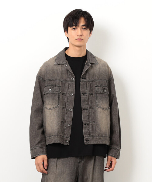 Purple&Yellow（パープルアンドイエロー）の「ライトオンスデニムＧジャン（ブルゾン・メンズ・ブラック/グレー系・SMALL/MEDIUM/LARGE）」の22枚目の写真