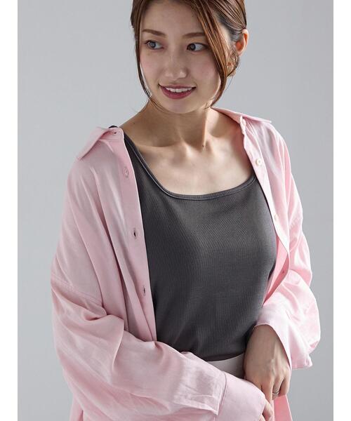 Te chichi（テチチ）の「前後2WAYテレコタンクトップ（タンクトップ・レディース・ブラック/シルバー/チャコールグレー/ブラウン/ネイビー・F）」の11枚目の写真