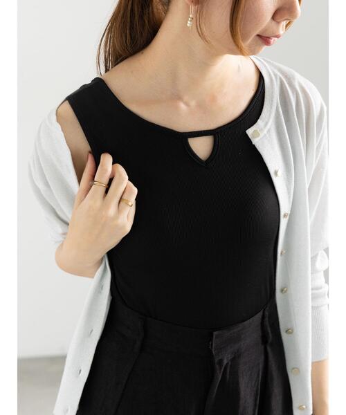 Te chichi（テチチ）の「前後2WAYテレコタンクトップ（タンクトップ・レディース・ブラック/シルバー/チャコールグレー/ブラウン/ネイビー・F）」の13枚目の写真