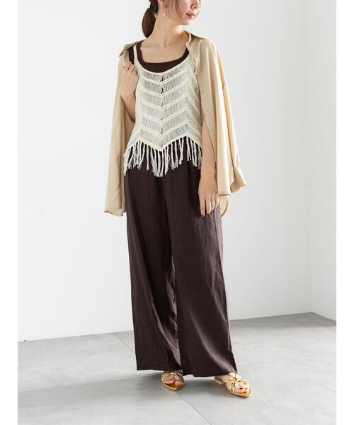 Te chichi（テチチ）の「前後2WAYテレコタンクトップ（タンクトップ・レディース・ブラック/シルバー/チャコールグレー/ブラウン/ネイビー・F）」の14枚目の写真