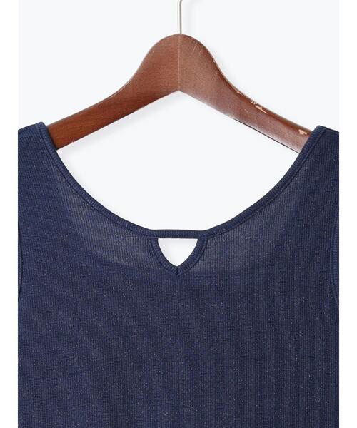 Te chichi（テチチ）の「前後2WAYテレコタンクトップ（タンクトップ・レディース・ブラック/シルバー/チャコールグレー/ブラウン/ネイビー・F）」の22枚目の写真