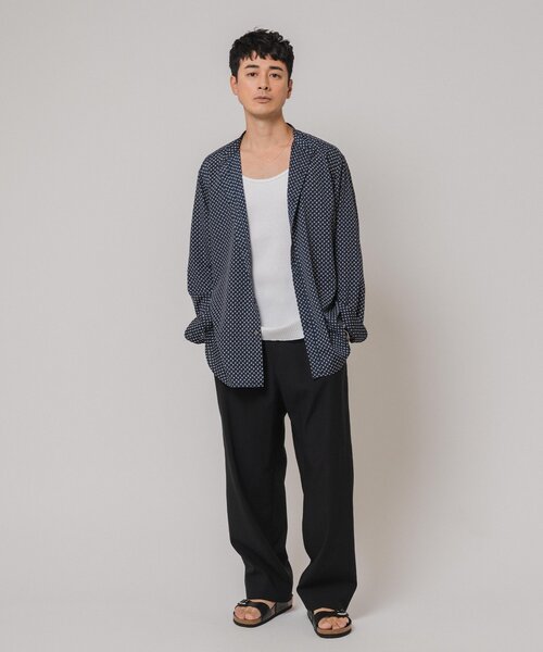 EDIFICE（エディフィス）の「パターンデシンスタンドカラーシャツ（シャツ/ブラウス・メンズ・ブラック/ブラックミックス/ホワイト/ネイビー・SMALL/MEDIUM/LARGE）」の17枚目の写真