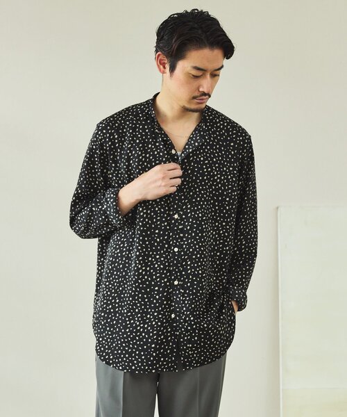 バティストゥータ シャツ 先行予約> ZUCCa / CORD EMBROIDERY SHIRT / ブラウス(M black(26