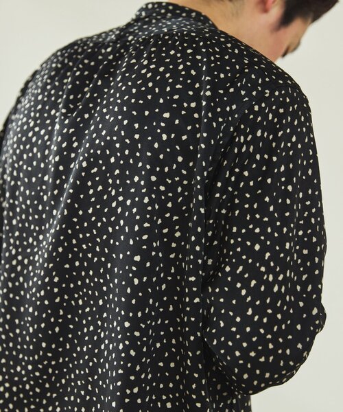 EDIFICE（エディフィス）の「パターンデシンスタンドカラーシャツ（シャツ/ブラウス・メンズ・ブラック/ブラックミックス/ホワイト/ネイビー・SMALL/MEDIUM/LARGE）」の16枚目の写真