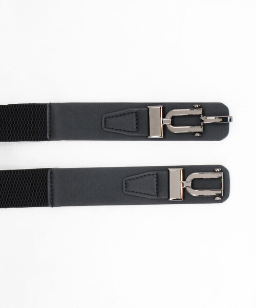 COMME CA ISM（コムサイズム）の「ビットフックゴム ベルト（ベルト・レディース・ブラック/ブラウン・FREE）」の5枚目の写真