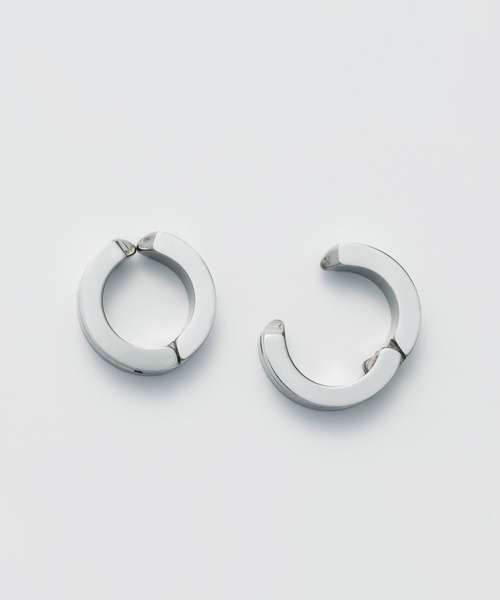 WYZ surgical stainless(ダブリューワイジィーサージカルステンレス)の「【 金属アレルギー対応 】ラインフープイヤリング サージカルステンレス(両耳用)(イヤリング・メンズ・シルバー/ゴールド/ブルー・FREE)」の11枚目の写真