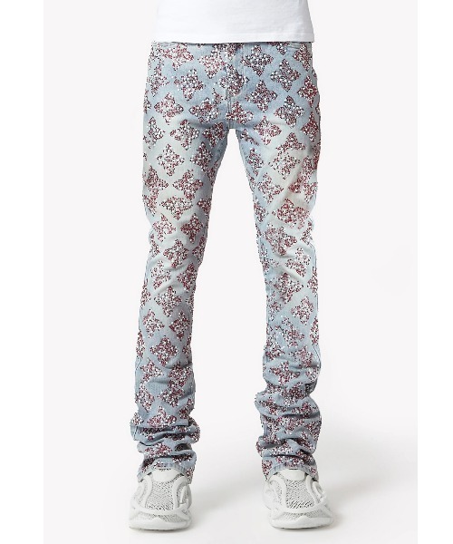 パンツ GUAPI / EMBELLISHED DENIM 28 GUAPI EMBELLISHED デニム パンツ Steel blue 送料込み パンツ