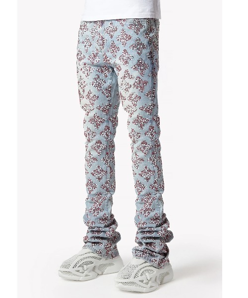 GUAPI/グアピ/Aqua Blue Embellished Denim V3（デニムパンツ