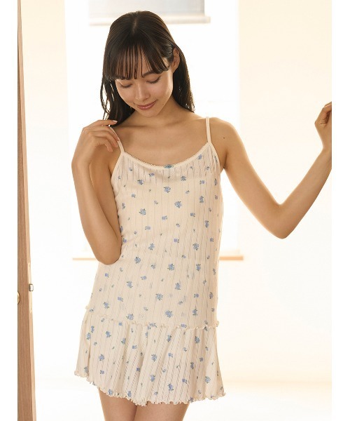 新品　未使用　gelato pique ダルメシアン柄　キャミソール　パンツ gelato pique - gelato pique ストロベリー柄カップイン